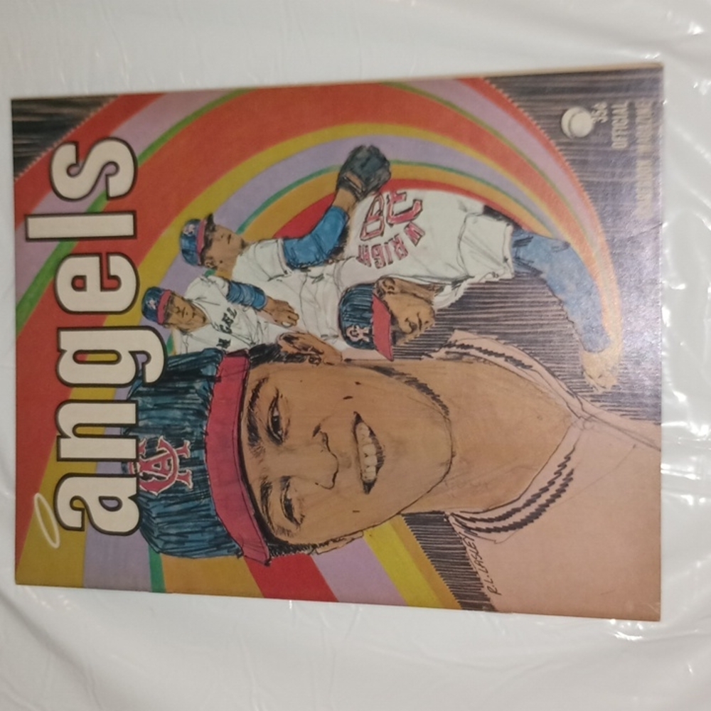 Vintage 1970 Angels Official Scorebook Magazine